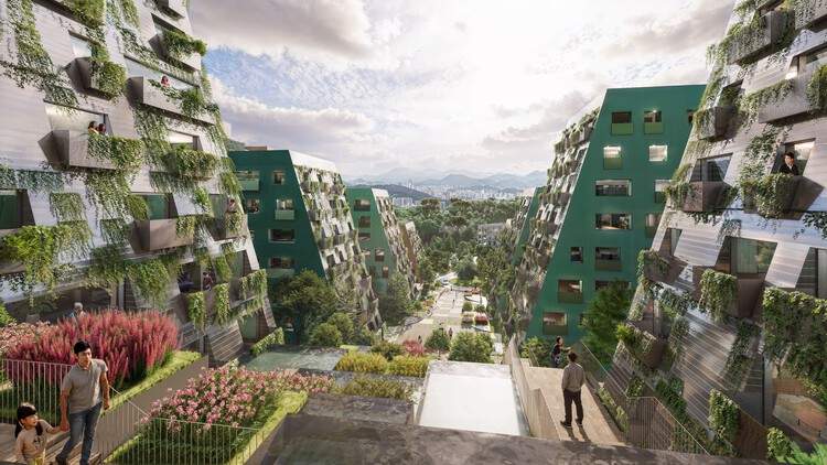 OMA 公布韩国釜山山坡地再开发项目方案 - 3 的图像 9