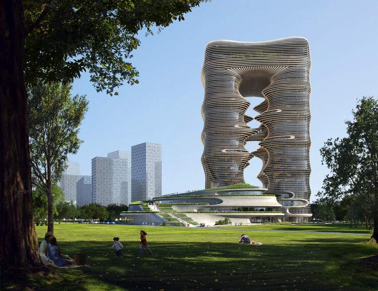 扎哈事务所深圳一丹中心封顶,层叠“城市峡谷”(图6) 扎哈事务所深圳一丹中心封顶,层叠“城市峡谷” - 更多图片