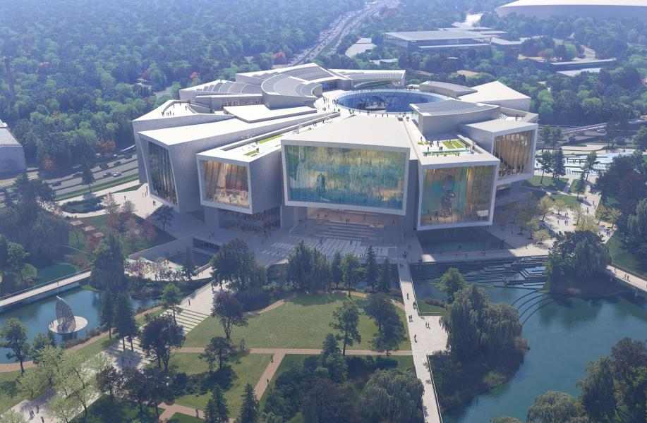 北京建院+Snøhetta获胜方案：北京艺术博物馆，正式动工