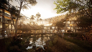 250米见方光伏拓扑曲面：巴西利亚WTC Biotic在建方案(图7)