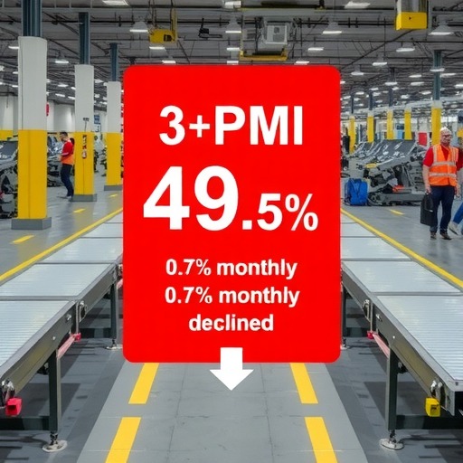 3月中国制造业PMI为49.5%，比上月下降0.7%(图2)